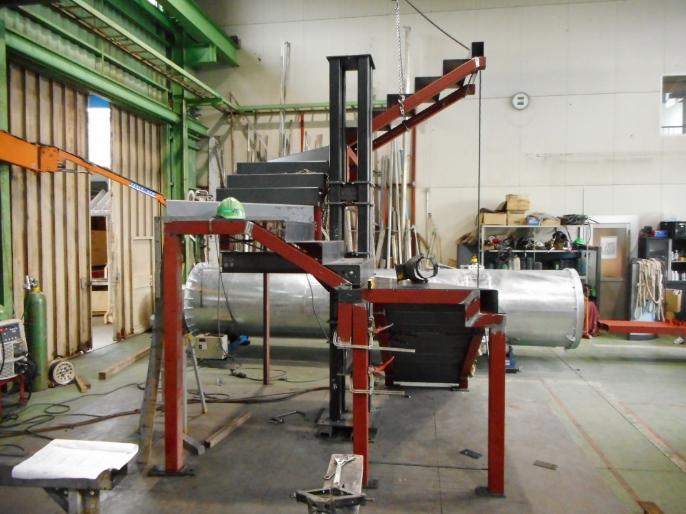 沖縄某邸　鉄骨階段