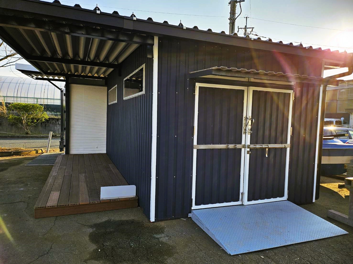 福富機構 収納庫完成